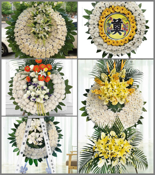 湖南益阳安化县田庄乡花圈速递